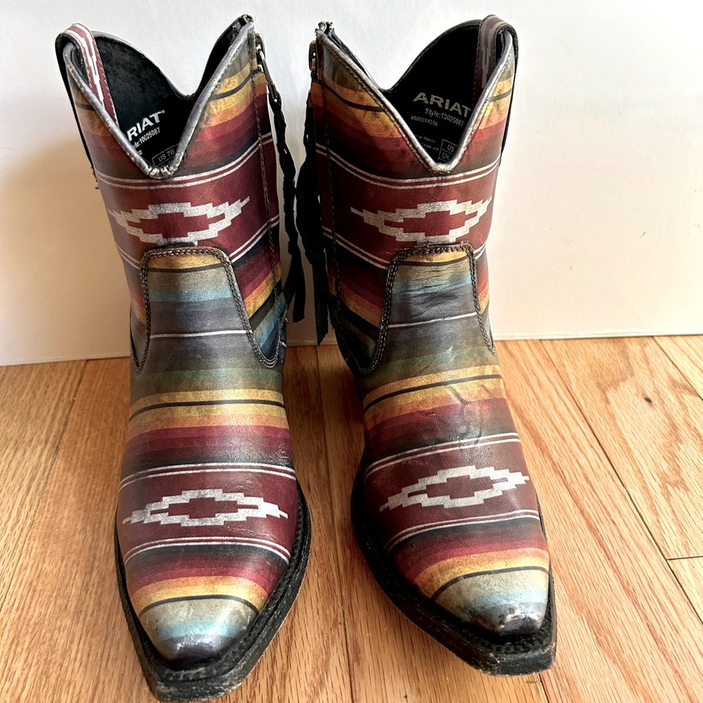 Ariat Circuit Cruz Booties -Size 7M - Saddle Blanket